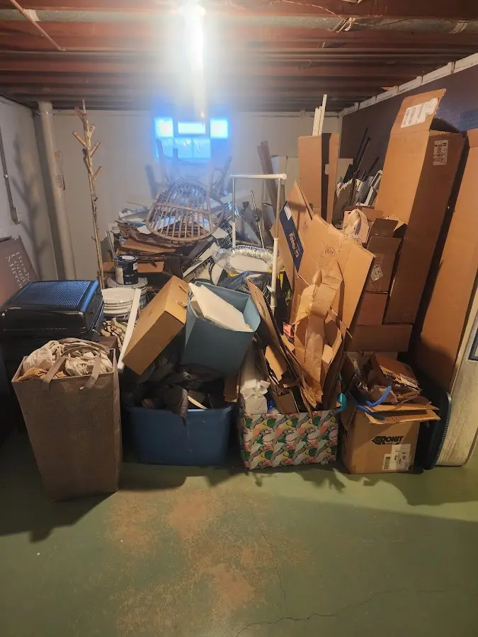 Roll-off dumpster container at job site for Construction Dumpster Rental in Eldon